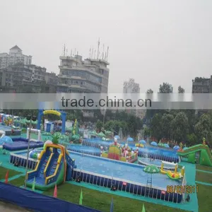 Inflatable Water Tank Metal Frame Pool thumbnail-1