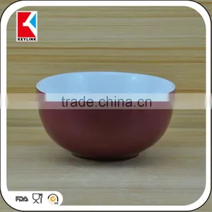 Two-tone Matt Color Cheap Salad Stoneware Soup Ceramic Bowl Wholesale thumbnail-4