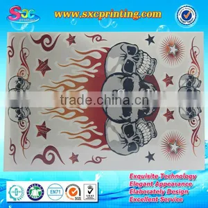 Skull and Butterfly Water Transfer Face Tattoo Sticker , Intime Tattoo Sticker , Body Henna Tattoo Stickers thumbnail-1