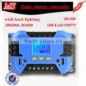 20A PWM LCD Dual USB Solar Panel Battery Regulator Charge Controller 12/24V thumbnail-1