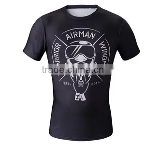 OEM Factory Wholesale High Quality Marvel Superhero Clothes Compression Tights T Shirt 3D Printing Men Tops thumbnail-2