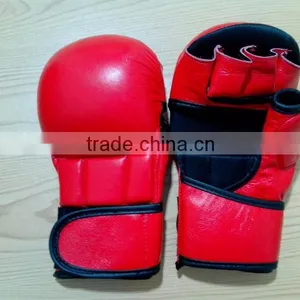Red MMA Gloves thumbnail-1