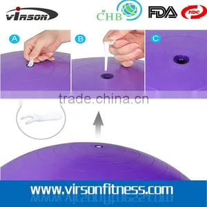 Ningbo Virson Anti Burst Tested PVC Yoga Ball With Custom Logo thumbnail-4