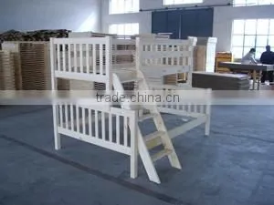 Single Twin Size Pine Wood Bunk Bed thumbnail-1