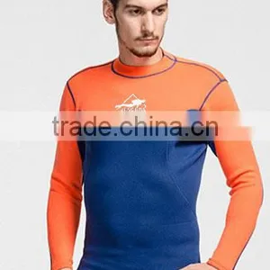 Diving Scuba Long Sleeves Wetsuit T-shirt for Men Keep Warm UPF 50+ thumbnail-1