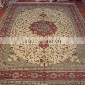 Wool & Silk Carpet Guangzhou Factory Handmade Art Woo L& Silk Carpet Luxery Palace Carpet thumbnail-1