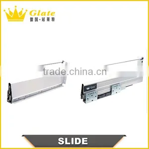 Soft-Closing Drawer Slide Tandom Slide System For Kitchen Drawer, Kitchen Cabinet Drawer Slide Channel Type, Slide Type Kitchen/ thumbnail-2