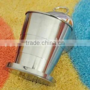 2014 Hot Selling 60ml Leak-proof Eco-friendly FDA LFGB Fodable Stainless Steel Beer Mug Cup Tumbler thumbnail-2