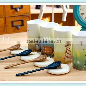 Ceramic Rustic Mug With Windmill Design Rustic Logo Mug thumbnail-3