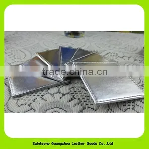 10*10cm Square Set of 8 PU Leather Coasters Cup Mats 16020 thumbnail-4