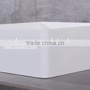 2016 New Design Resin Basin,Wash Basin Sinks, Solid Stone Resin Wash Basin, Wall Hung Wash Basin thumbnail-5