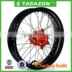 CNC Aluminium Alloy Motorcycle Spoke Wheels Sets for KTM Supermoto thumbnail-1