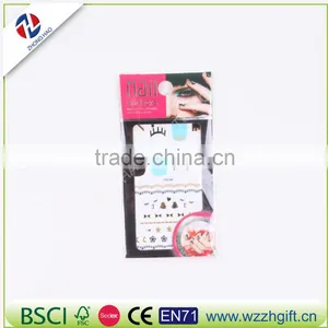 New Arrived Wholesale Elegant Fancy Customized Craft Ecofriendly Quality Temporary NAIL STICKER BLE thumbnail-2