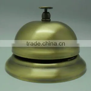 3.4''hotel Reception Bell,table Call Bell A12-D02 in Silver or Gold Cover and Colorful Painted Base(E566) thumbnail-6