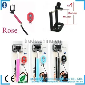 2 in 1 Combo Handheld Monopod Plus Self-timer Kit Bluetooth Wireless Camera AB Shutter for Android Iphone Samsung HTC CL-70 thumbnail-1