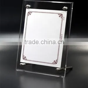 Made in China Clear Acrylic Frameless Picture Frame With Screw A4 thumbnail-2