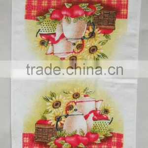 Pigment Printing Cotton Printed Kitchen Towels Home Textile Cleaning Towels Wholesale Free Sample thumbnail-1