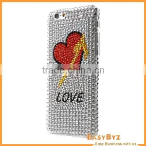 Fashionable Girl's Favorite Design Rhinestones Back Cover Case for Apple IPhone 6 thumbnail-1