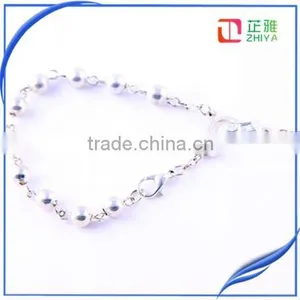 Round Silver Bead Catholic Rosary thumbnail-2