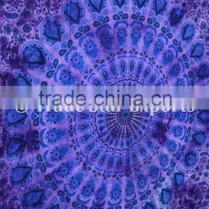Twin Size Tie & Dye Indian Mandala Hippie Home Decor Wall Art Bohemian Wall Hanging Tapestry thumbnail-2