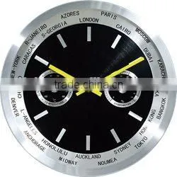14" Watch Shape Glow in the Dark Wall Clock thumbnail-1