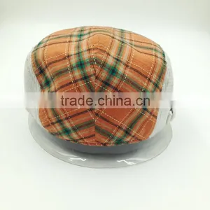Customized High Quality Checked Cotton Ivy Cap Wholesale thumbnail-4