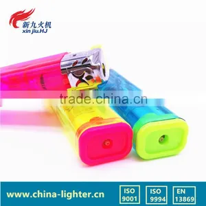 OEM Available Colorful Resuable Plastic Butane Lighter Refillable Lighter thumbnail-4