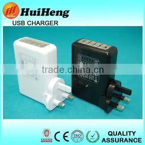 4a 5 Port Usb Wall Charger Photo Usb Wall Charger ac 100 240v thumbnail-3