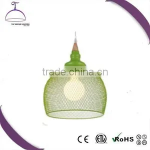 Pendant Light Fixture With Green Color Modern E14 thumbnail-1