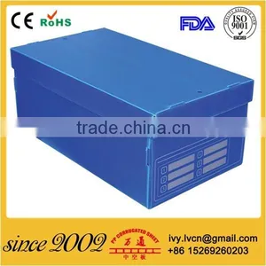 Folding Corrugated Plastic Storage Box thumbnail-3