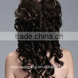 Long Bang Hair, Natural Curly Hair Fiber Wigs Ganekalon thumbnail-3