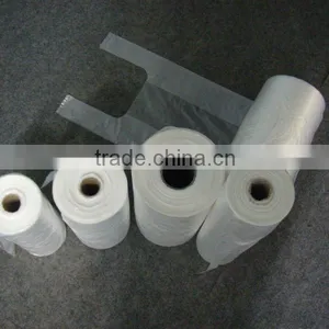 100% Virgin HDPE/LDPE Plastic T-shirt Bags for Shopping Packing thumbnail-1