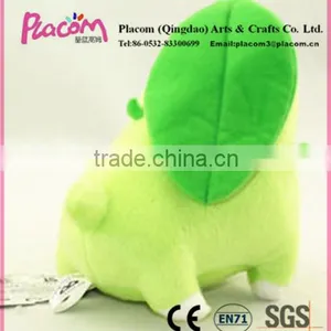 Official Cheap Cute High-quality Pokemon Grass Chikorita Doll Soft Stuffed Plush Toy for Wholesale thumbnail-4