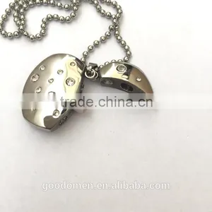 Sterling Silver Open Heart Stainess Steel Adjustable Necklace thumbnail-5