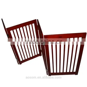PawHut 4-Panel Wooden Pet Divider thumbnail-1