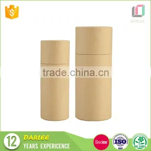 China Manufacturers High End Hot Stamping Black Round Tube Box With Lids thumbnail-6