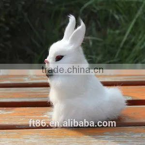 Rabbit Make Fur Life Size Animal Replica Easter Bunny Carrot Doll thumbnail-2