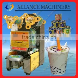 25 China Machinery Bubble Tea Cup Sealing Machine in 2014 thumbnail-1