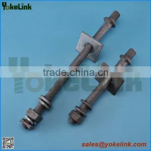 Wood Crossarm 3/4'' Carbon Steel Line Post Stud for Power Line Hardware thumbnail-2