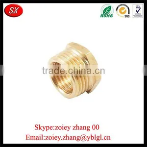 High Precision Customized Made Brass Pipe Fittng Reducer Bushing thumbnail-1
