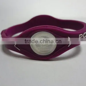 Wholesale Custom Logo Print Thin Silicone Bracelet thumbnail-1