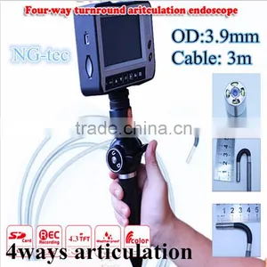 Auto Testing Tool Waterproof 4ways Articulation Video Borescope Endoscope With 8.5mm Camera Diameter thumbnail-2