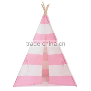 High-quality OEM Promotional Cotton Canvas Kids Room Teepee Indian Tent Tepee Tipi Wholesale thumbnail-3
