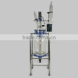 1-100L High Vacuum Pharmaceutical Mixing Jacketed Glass Chemical Reactor thumbnail-1