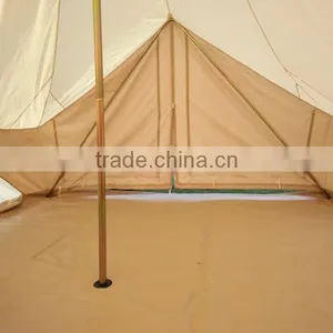Beige Color Customized Tulip Bell Tents Camping Cotton Canvas Bell Tent thumbnail-5