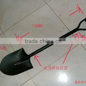 Round Point Shovel With Steel Handle thumbnail-1
