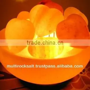 Heart Bowl Salt Lamp thumbnail-1