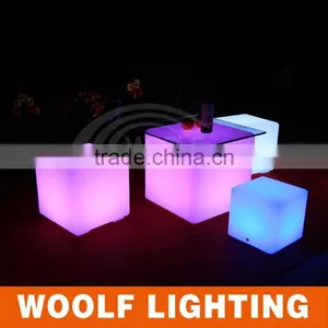 Swimming Pool Waterproof Outdoor Illuminated LED Cube Chair thumbnail-1