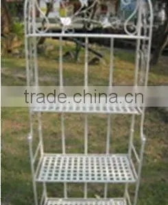 Vintage 4-tier Garden Corner Iron Flower Shelf thumbnail-1