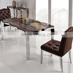 TH729 Foshan Low Price Dining Room Marble Table for Sale thumbnail-2